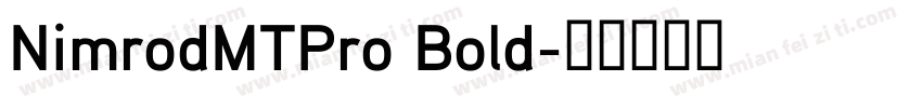 NimrodMTPro Bold字体转换